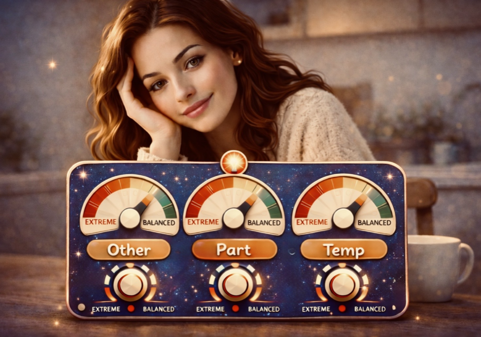 happy girl using OPT to brighten her day